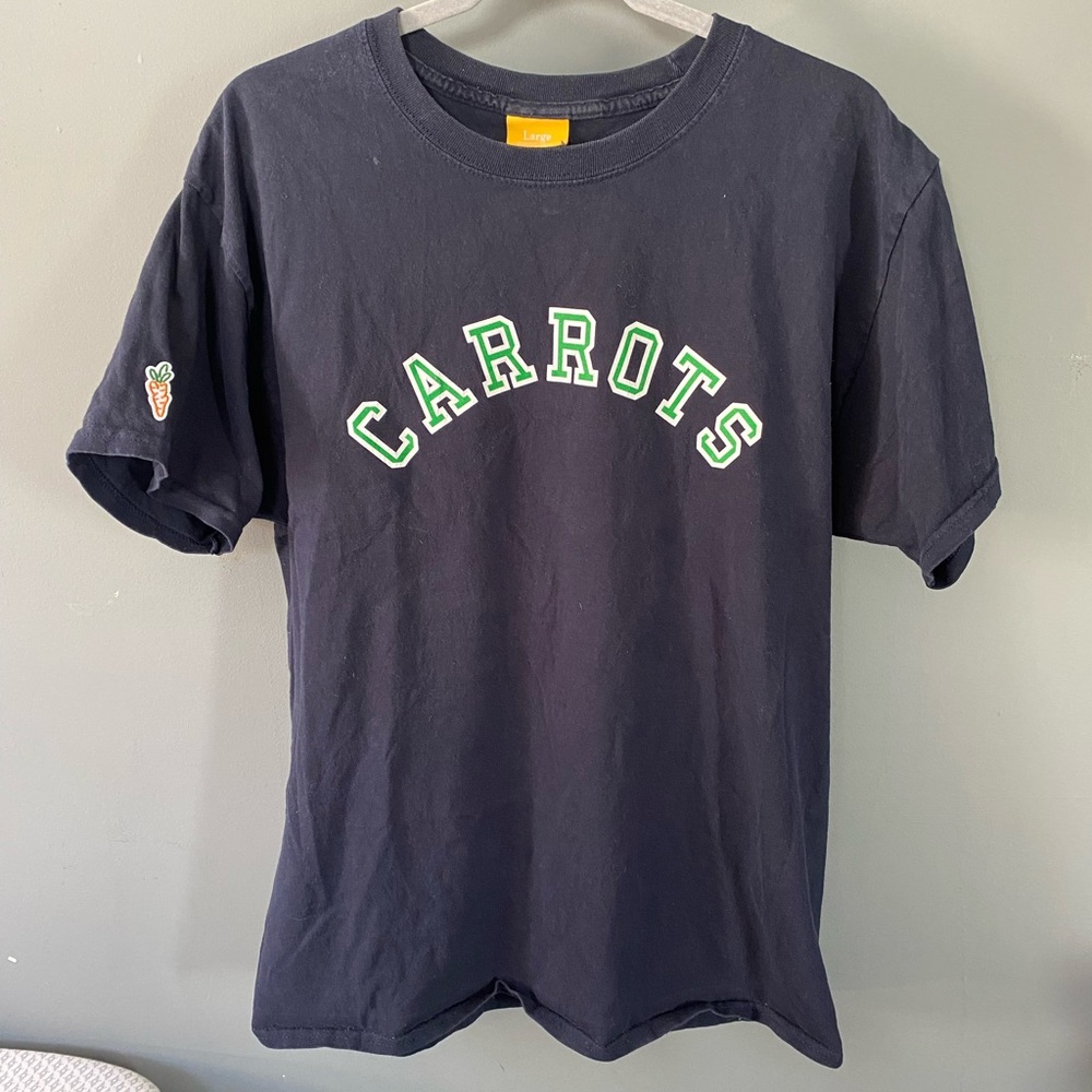 Carrots by Anwar Carrots Varsity Spellout Embroidered Tshirt